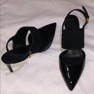 Black Tory Burch heels